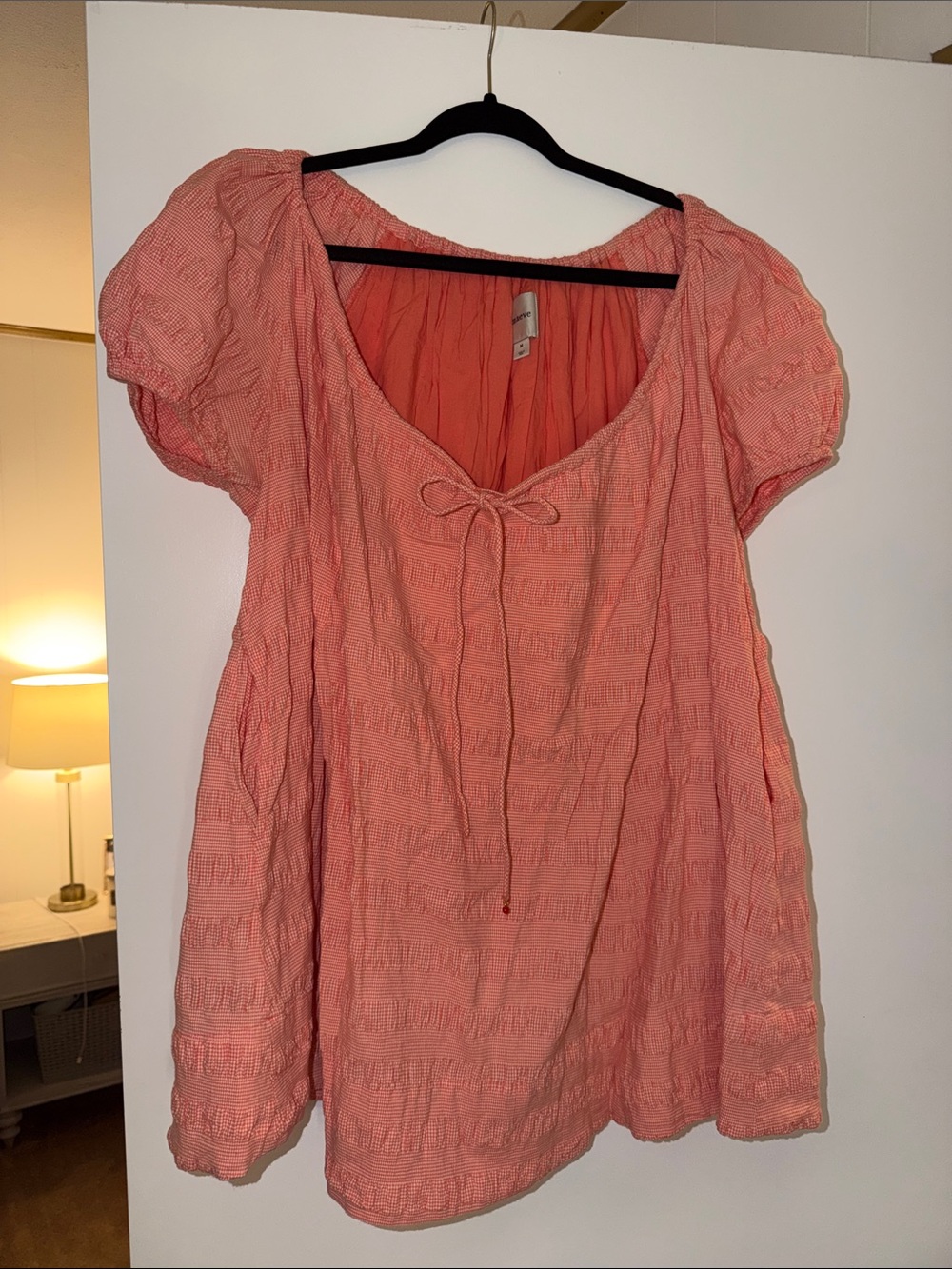 Maeve Coral Pink mini dress